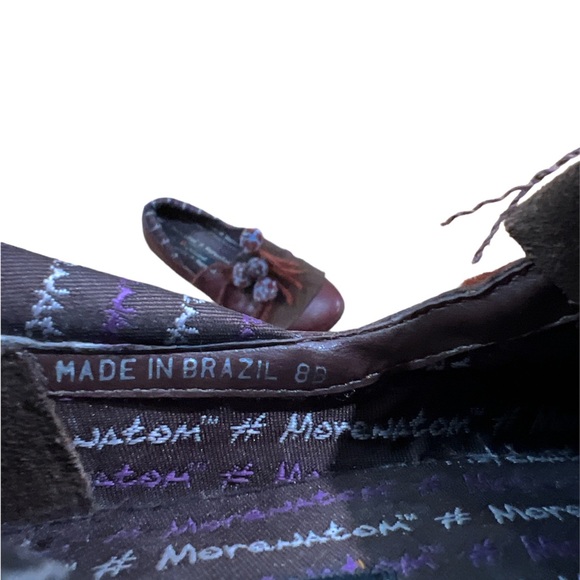 M by Morenatom red funky pom pom shoes. - Picture 6 of 7